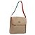 Borsa a Spalla GUCCI Micro GG Supreme Web Sherry Line PVC Beige Oro Auth 174437 D'oro