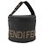 Borsa a Mano FENDI Nylon Nero Oro Auth 174605 D'oro