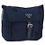Borsa a Spalla PRADA in Nylon Blu Navy Argento Auth BA11437