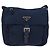 Borsa a Spalla PRADA in Nylon Blu Navy Argento Auth BA11437 - vista 13