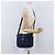 Borsa a Spalla PRADA in Nylon Blu Navy Argento Auth BA11437 - vista 28