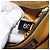 Borsa Tote Sunburst in pelle nera e oro Gianni Versace Auth am10821A Preto Dourado - vista 11