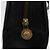 Borsa Tote Sunburst in pelle nera e oro Gianni Versace Auth am10821A Preto Dourado - vista 17