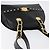 Borsa Tote Sunburst in pelle nera e oro Gianni Versace Auth am10821A Preto Dourado - vista 6