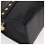 Borsa Tote Sunburst in pelle nera e oro Gianni Versace Auth am10821A Preto Dourado - vista 9
