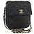 CHANEL Borsa a Spalla Matelassé in Pelle di Agnello Nera Oro CC Auth bs34036 Nero D'oro