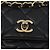 CHANEL Borsa a Spalla Matelassé in Pelle di Agnello Nera Oro CC Auth bs34036 Nero D'oro - vista 18