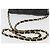 CHANEL Borsa a Spalla Matelassé in Pelle di Agnello Nera Oro CC Auth bs34036 Nero D'oro - vista 7