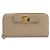 PRADA Cartera Larga con Cinta de cuero Safiano Beige Dorado Auth fm5266 - vista 13