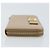 PRADA Cartera Larga con Cinta de cuero Safiano Beige Dorado Auth fm5266 - vista 3