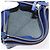 Céline Borsa a Spalla CELINE Trio in Pelle Blu Oro Auth ARZ364 D'oro - vista 21