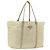 Borsa Tote PRADA in nylon avorio argento Auth ep13808 Crudo