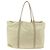 Borsa Tote PRADA in nylon avorio argento Auth ep13808 Crudo - vista 2