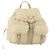 PRADA Backpack Nylon White Silver Auth 170947 Silvery