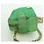 Borsa a Spalla con Catena Prada in Tela Verde Oro Auth LNZ744V D'oro - vista 3