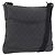 Borsa a Spalla GG Canvas Gucci Nera Argento 374414 Auth 174510 Nero