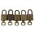 LOUIS VUITTON Set di 5 Lucchetti in metallo Oro LV Auth 167122 D'oro - vista 2