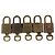 LOUIS VUITTON Set di 5 Lucchetti in metallo Oro LV Auth 167122 D'oro - vista 3