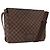 LOUIS VUITTON Bolsa de Hombro Brooklyn MM Damier Ebene N51211 LV Auth BA11409