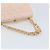 CHANEL Borsa a Mano Chain Matelassé in Pelle di Agnello Rosa Oro CC Auth ka3130SAV D'oro - vista 7