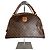 Céline Vintage Celine Paris Triomphe Monogramm Lederhandtasche Braun