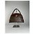Céline Vintage Celine Paris Triomphe Monogramm Lederhandtasche Braun - Ansicht 10