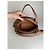 Céline Vintage Celine Paris Triomphe Monogramm Lederhandtasche Braun - Ansicht 11