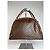 Céline Vintage Celine Paris Triomphe Monogramm Lederhandtasche Braun - Ansicht 2
