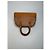 Céline Vintage Celine Paris Triomphe Monogramm Veloursleder Handtasche Rosa Braun Pink - Ansicht 5
