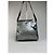 Céline Vintage Celine Paris Triomphe Monogramm Schultertasche aus Lackleder Silber Schwarz - Ansicht 14