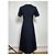 Vintage Courreges Wollkleid Navy M Marineblau - Ansicht 3