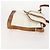 Borsa a Spalla SAINT LAURENT PVC 4 Set Grigio Bianco Auth fm5241 Marrone - vista 4