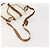 Borsa a Spalla SAINT LAURENT PVC 4 Set Grigio Bianco Auth fm5241 Marrone - vista 5