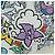 LOUIS VUITTON Borsa Keepall Bandoulière 50 Monogram Comics M21863 Auth LNZ784SM Bianco - vista 22