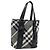 Borsa Tote Nova Check in nylon nero e argento di BURBERRY Auth bs33871