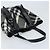 Borsa Tote Nova Check in nylon nero e argento di BURBERRY Auth bs33871 - vista 6