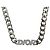 Collana in metallo corsivo Christian Dior Argento Auth LNZ749M