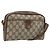 Borsa a Spalla Gucci GG Supreme Web Sherry Line PVC Beige 116 02 089 Auth ka3157