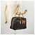Borsa Boston in PVC nera Auth SAINT LAURENT bs33701 Nero - vista 20
