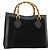 Bamboo Borsa a Mano in Bambù GUCCI Camoscio Nero Oro 002 123 0260 Auth ep13604 D'oro