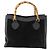 Bamboo Borsa a Mano in Bambù GUCCI Camoscio Nero Oro 002 123 0260 Auth ep13604 D'oro - vista 2