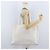 Borsa Tote CHANEL in Pelle Caviar Bianco Oro CC Auth bs33899 D'oro - vista 23