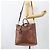 Borsa a mano in pelle PRADA 2 in 1 bronzo argento autentica bs33982 - vista 26