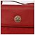 Valentino Bolso de Hombro de Cuero Rojo y Dorado Auth BA11281 Roja - vista 19