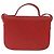 Valentino Bolso de Hombro de Cuero Rojo y Dorado Auth BA11281 Roja - vista 2