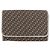 Borsa a spalla in tela Trotter Christian Dior con catena dorata Auth mr2183 - vista 13