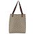 Borsa tote Gucci GG Supreme Web Sherry Line in PVC beige e oro 39 02 003 Auth 174491 - vista 2