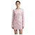 Djula Vestido mini estampado de flores rosa