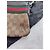 Gucci Monogram Beige Canvas Handtasche Braun Rot Grün - Ansicht 8