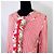 Dolce & Gabbana red jacket houndstooth pattern with flowers rouches White - view 2